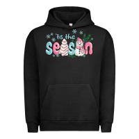 Pigment Black tis the season snowman and christmas cake Urban Hoodie - MaliasSmallBusiness