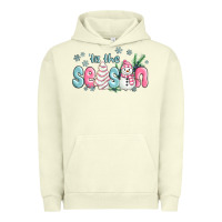Pigment Pistachio tis the season snowman and christmas cake Urban Hoodie - MaliasSmallBusiness