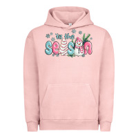 Pigment Salmon tis the season snowman and christmas cake Urban Hoodie - MaliasSmallBusiness