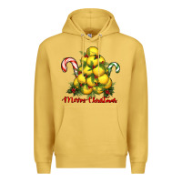 Antique Gold merry christmas lacrosse Premium Hoodie - RanaPortraitStore