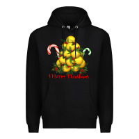 Black merry christmas lacrosse Premium Hoodie - RanaPortraitStore