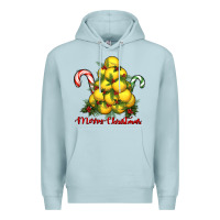 Blue Mist merry christmas lacrosse Premium Hoodie - RanaPortraitStore