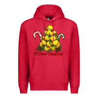 Cardinal merry christmas lacrosse Premium Hoodie - RanaPortraitStore