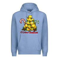 Colony Blue merry christmas lacrosse Premium Hoodie - RanaPortraitStore