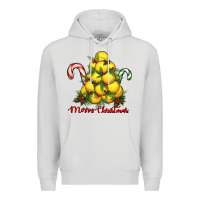 Dove Grey merry christmas lacrosse Premium Hoodie - RanaPortraitStore