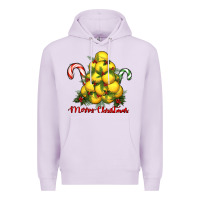 Lilac merry christmas lacrosse Premium Hoodie - RanaPortraitStore