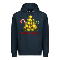 Navy merry christmas lacrosse Premium Hoodie - RanaPortraitStore
