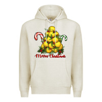 Oatmeal Heather merry christmas lacrosse Premium Hoodie - RanaPortraitStore