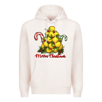 Pale Pink merry christmas lacrosse Premium Hoodie - RanaPortraitStore