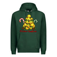 Sports Green merry christmas lacrosse Premium Hoodie - RanaPortraitStore