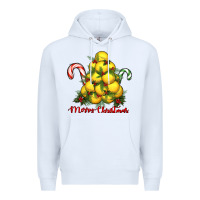 White merry christmas lacrosse Premium Hoodie - RanaPortraitStore