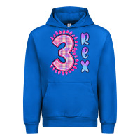 3 Rex Pink Dinosaur Urban Hoodie | Teevron