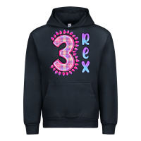 Navy 3 rex pink dinosaur Urban Hoodie - MaliasSmallBusiness