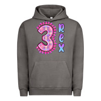 Pigment Tornado 3 rex pink dinosaur Urban Hoodie - MaliasSmallBusiness