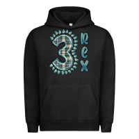 Pigment Black 3 rex green dinosaur Urban Hoodie - MaliasSmallBusiness