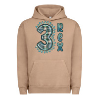 Pigment Burro 3 rex green dinosaur Urban Hoodie - MaliasSmallBusiness