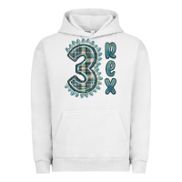 Pigment Lunar Rock 3 rex green dinosaur Urban Hoodie - MaliasSmallBusiness
