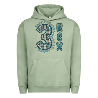 Pigment Oil Green 3 rex green dinosaur Urban Hoodie - MaliasSmallBusiness