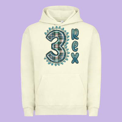 Urban Hoodie 3 rex green dinosaur