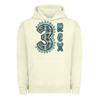Pigment Pistachio 3 rex green dinosaur Urban Hoodie - MaliasSmallBusiness