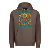 Coffee i have three tittles mom grandma great grandma Premium Hoodie - Zillion Design Studio