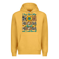 Mustard i have three tittles mom grandma great grandma Premium Hoodie - Zillion Design Studio