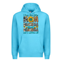 Ocean Blue i have three tittles mom grandma great grandma Premium Hoodie - Zillion Design Studio