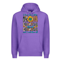 Purple i have three tittles mom grandma great grandma Premium Hoodie - Zillion Design Studio