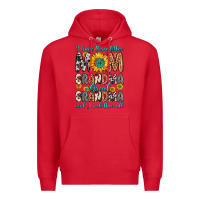 Red i have three tittles mom grandma great grandma Premium Hoodie - Zillion Design Studio