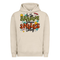 Pigment French Oak be the reason someone smiles today Urban Hoodie - MaliasSmallBusiness