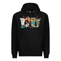 Black alaskan border collie dog coffee cups Premium Hoodie - texasbilliewilder