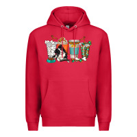 Cardinal alaskan border collie dog coffee cups Premium Hoodie - texasbilliewilder