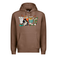 Chestnut alaskan border collie dog coffee cups Premium Hoodie - texasbilliewilder