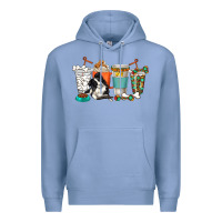 Colony Blue alaskan border collie dog coffee cups Premium Hoodie - texasbilliewilder