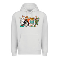Dove Grey alaskan border collie dog coffee cups Premium Hoodie - texasbilliewilder