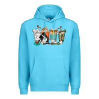 Ocean Blue alaskan border collie dog coffee cups Premium Hoodie - texasbilliewilder