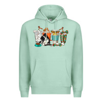 Seafoam alaskan border collie dog coffee cups Premium Hoodie - texasbilliewilder