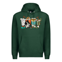 Sports Green alaskan border collie dog coffee cups Premium Hoodie - texasbilliewilder