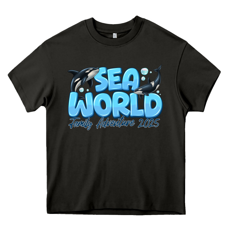 Sea World Family Adventure 2025 Heavy Core Tee by CowhideDigitalArt | Teevron