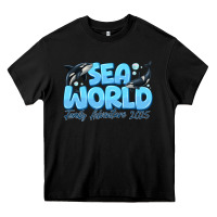 Black Sea World Family Adventure 2025 Heavy Core Tee - CowhideDigitalArt