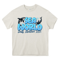 Cream Sea World Family Adventure 2025 Heavy Core Tee - CowhideDigitalArt
