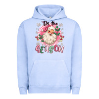 Pigment Grape Ice pink santa 'tis the season Urban Hoodie - MaliasSmallBusiness