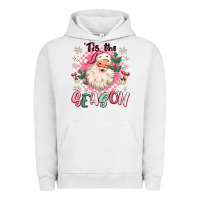Pigment Lunar Rock pink santa 'tis the season Urban Hoodie - MaliasSmallBusiness