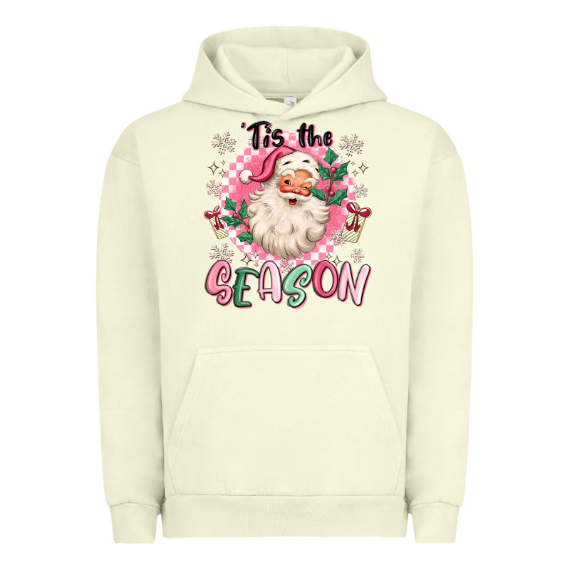 Pink Santa 'tis The Season Urban Hoodie by MaliasSmallBusiness | Teevron