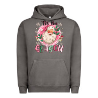 Pigment Tornado pink santa 'tis the season Urban Hoodie - MaliasSmallBusiness
