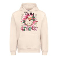Sandshell pink santa 'tis the season Urban Hoodie - MaliasSmallBusiness