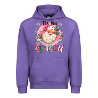 Tulip pink santa 'tis the season Urban Hoodie - MaliasSmallBusiness