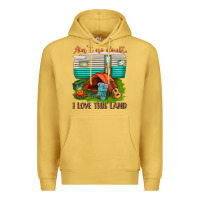 Antique Gold ain t no doubt i love this land Premium Hoodie - texasbilliewilder