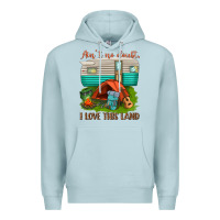 Blue Mist ain t no doubt i love this land Premium Hoodie - texasbilliewilder