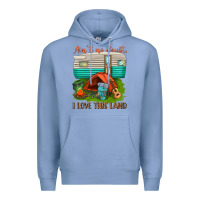 Colony Blue ain t no doubt i love this land Premium Hoodie - texasbilliewilder